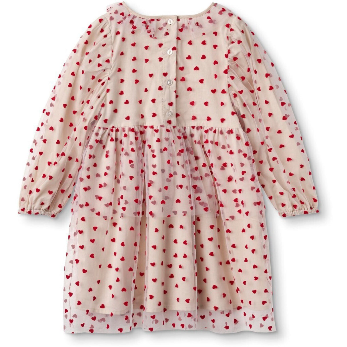 Fliink Sandshell/ Pompeian Röd Tyll Hjärta Klänning