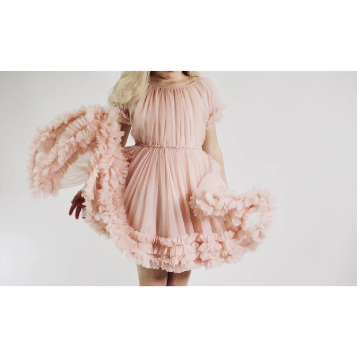 Dolly by Le Petit Frilly Klänning Ballet Pink