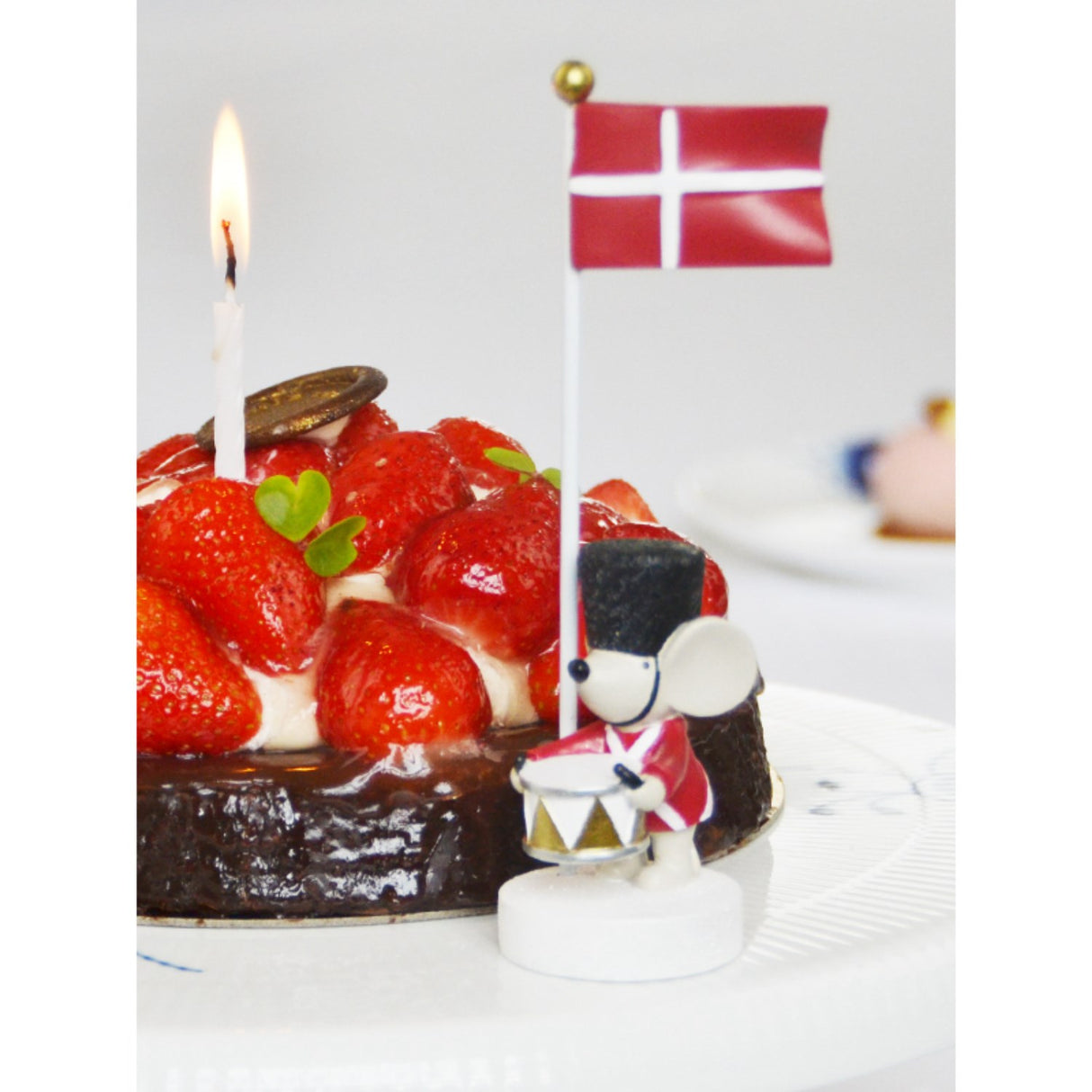 Kids by Friis Bordsflagga Mus med trumma