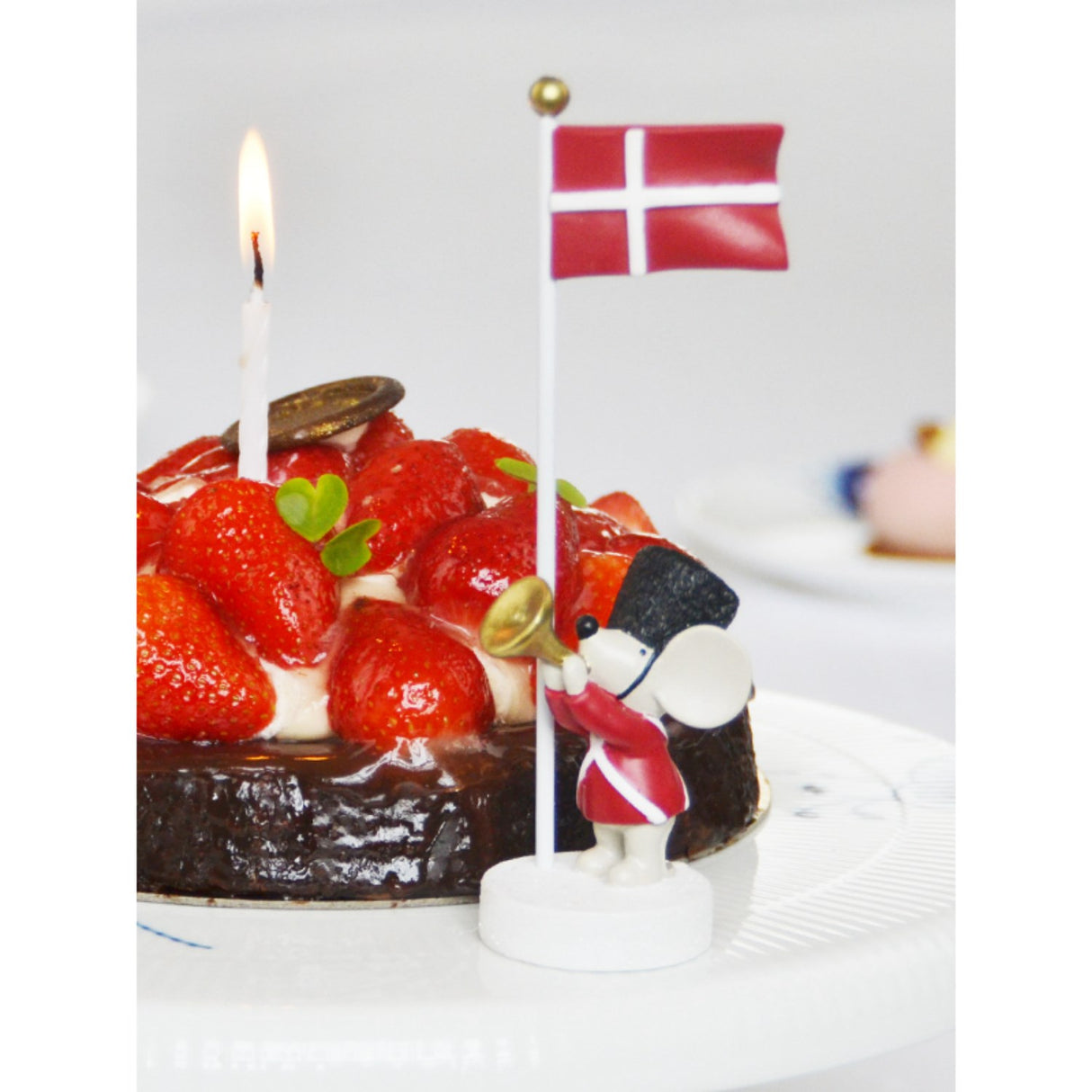 Barn av Friis Bordsflagga Mus med trumpet