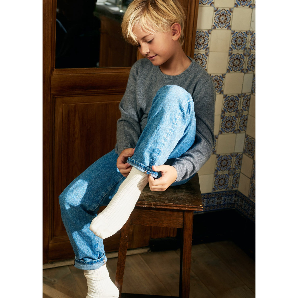 HOLMM Derby Billy Cashmere Stickad Sweater