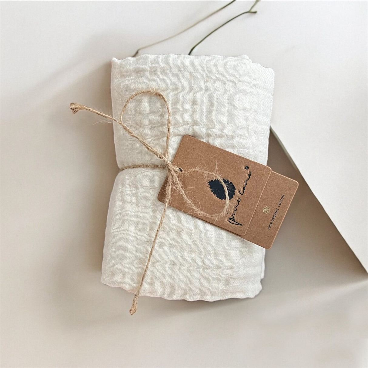 Pine Cone Cream Kadera Tygblöjor 4-lagers musslin 2-pack