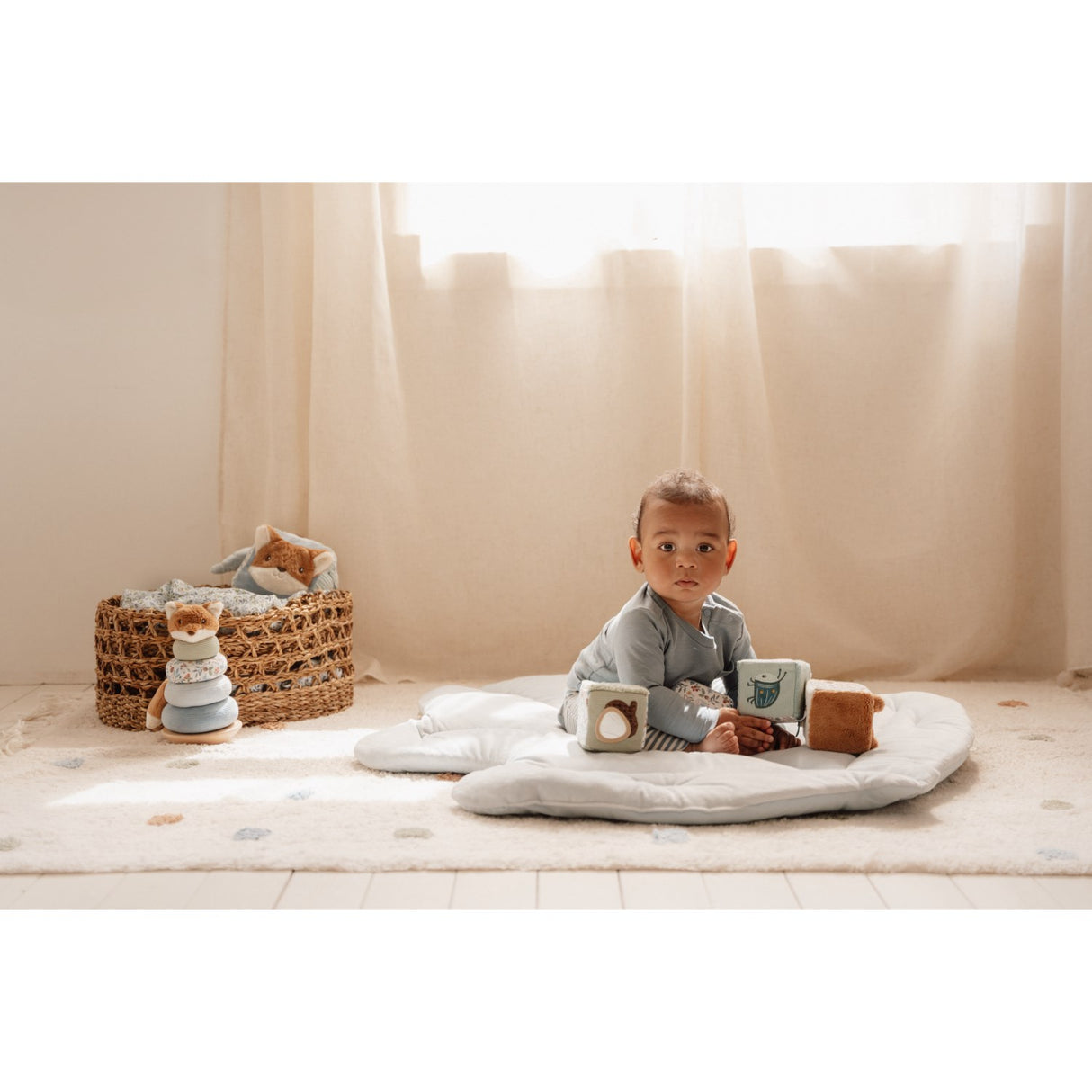 Little Dutch Forest Friends Blue Aktivitetsterninger 4-Pack