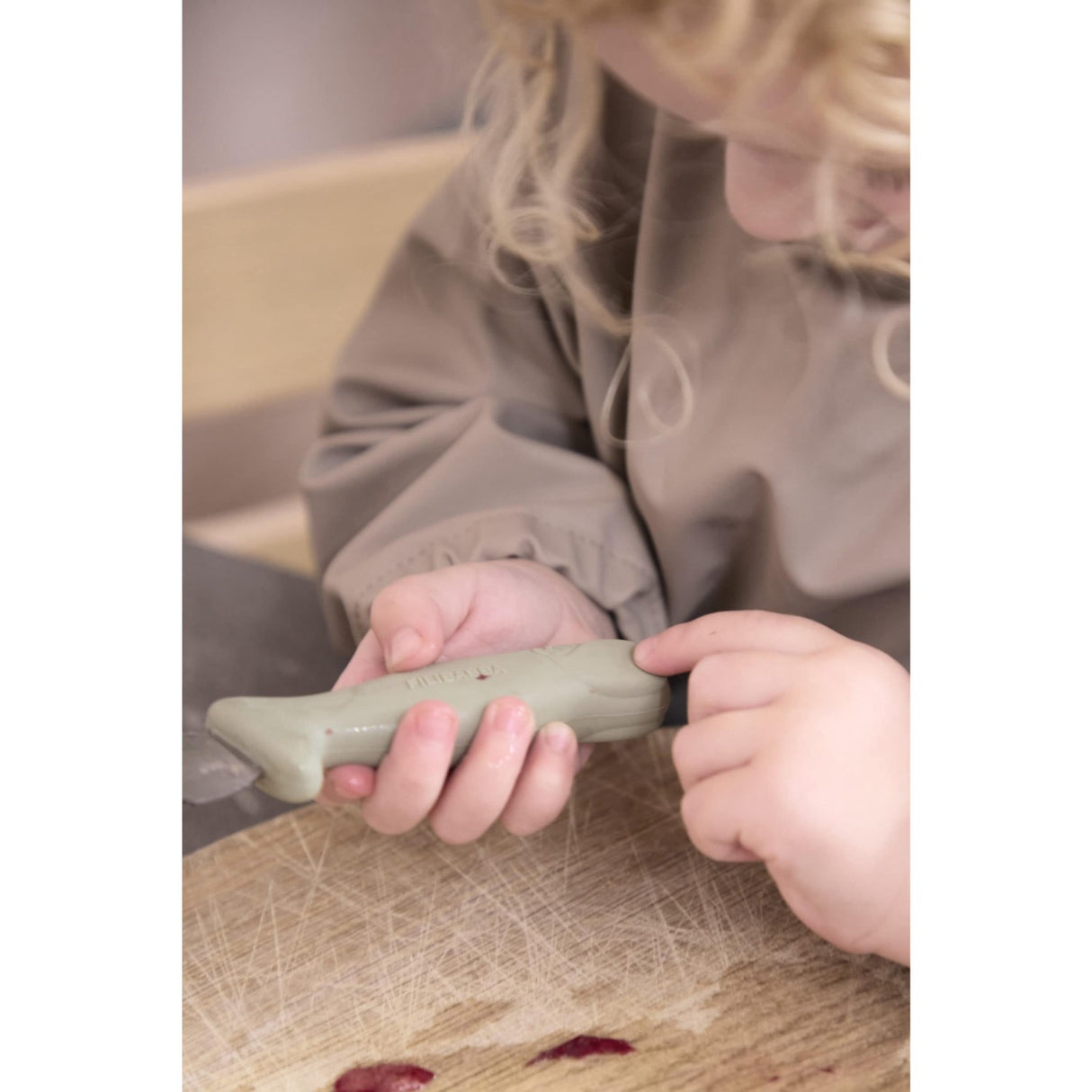 FILIBABBA Knivset för Barn - 2-pack Puder Blå/Grön