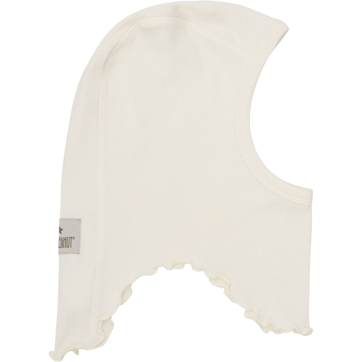 Huttelihut Antique White Balaclava Ribb