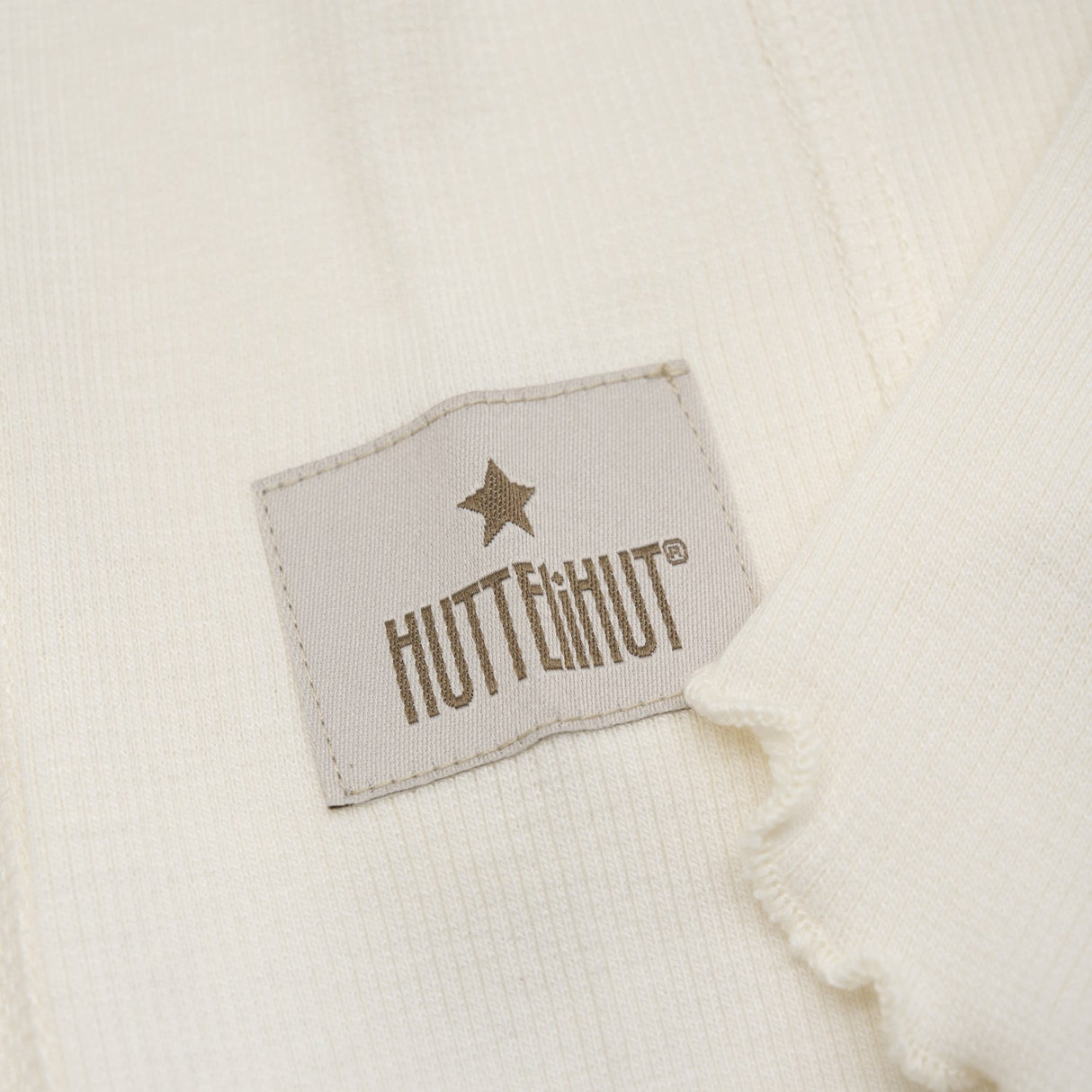 Huttelihut Antique White Balaclava Ribb