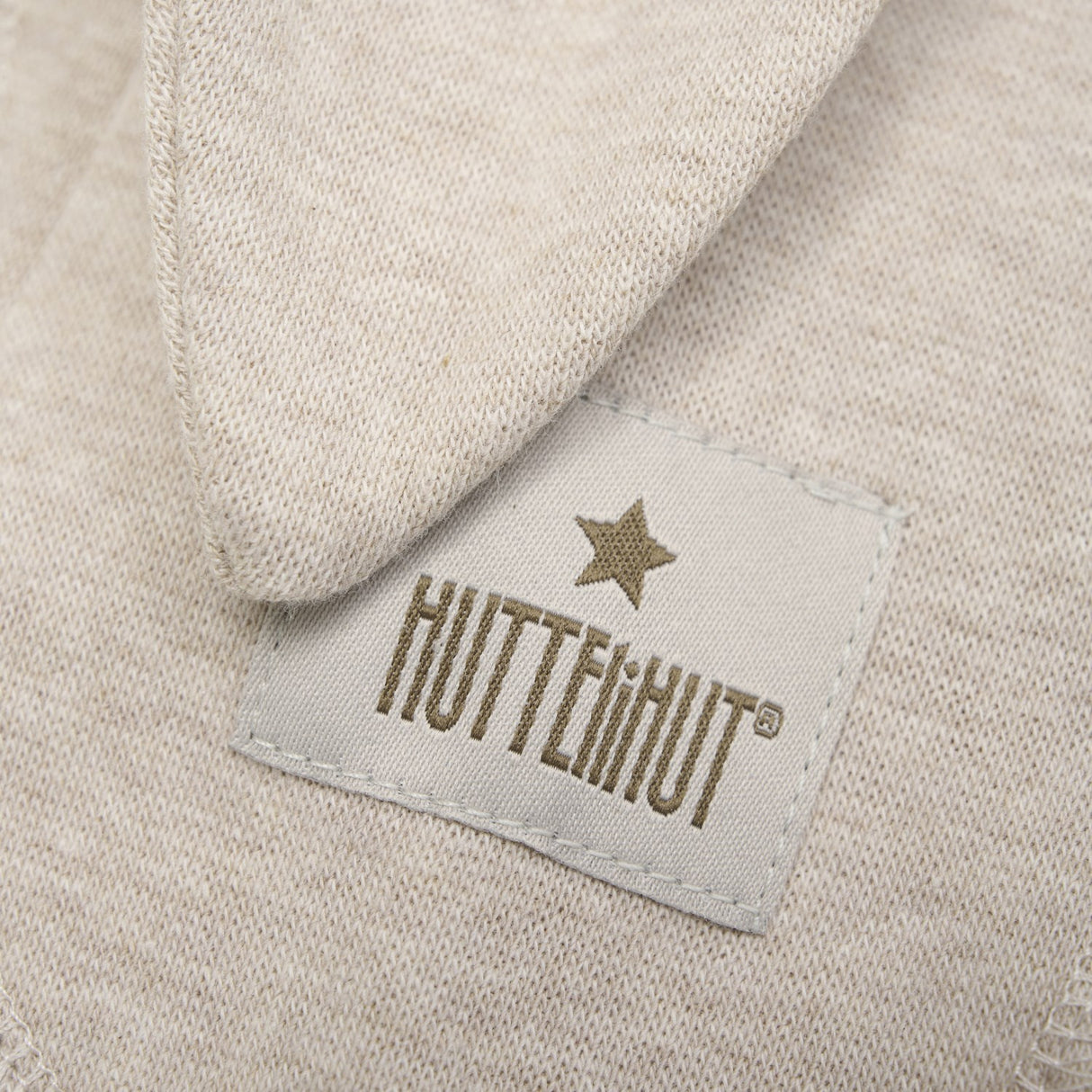 Huttelihut Camel Melange Balaclava Öron Bomull Ribb
