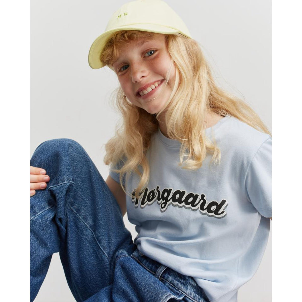 Mads Nørgaard Cashmere Blue Single Ekologisk Tuvina T-shirt