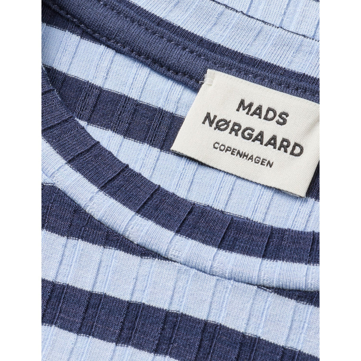 Mads Nørgaard Parisian Nigth/Cashmere Blue 5X5 Classic Stripe Talika Topp