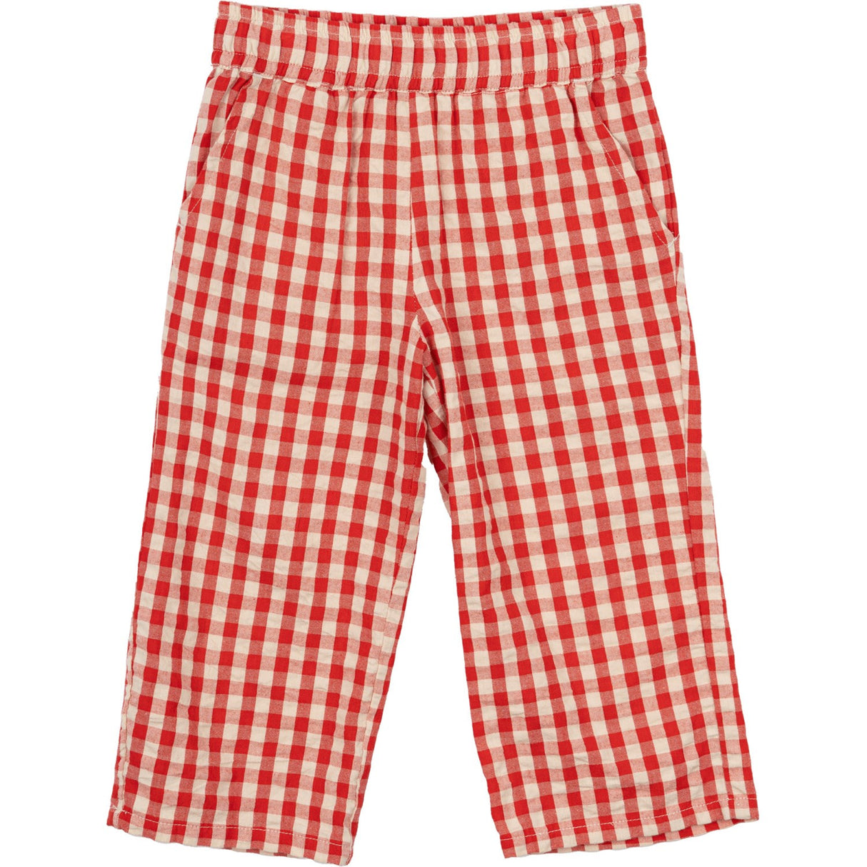 THE NEW Siblings Poppy Red Check Nelly Loose Byxor