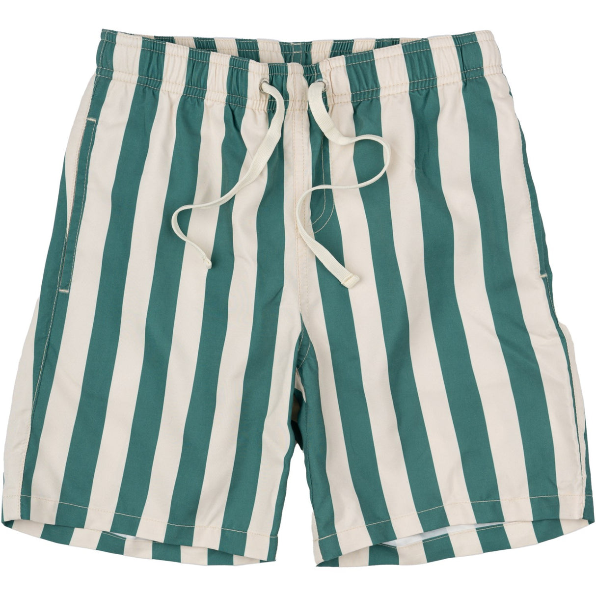 The New Bottle Green Striped Nibes Badeshorts