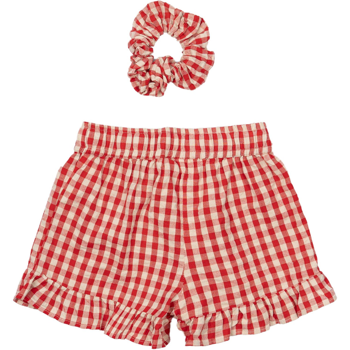 The New Poppy Red Check Nally Shorts