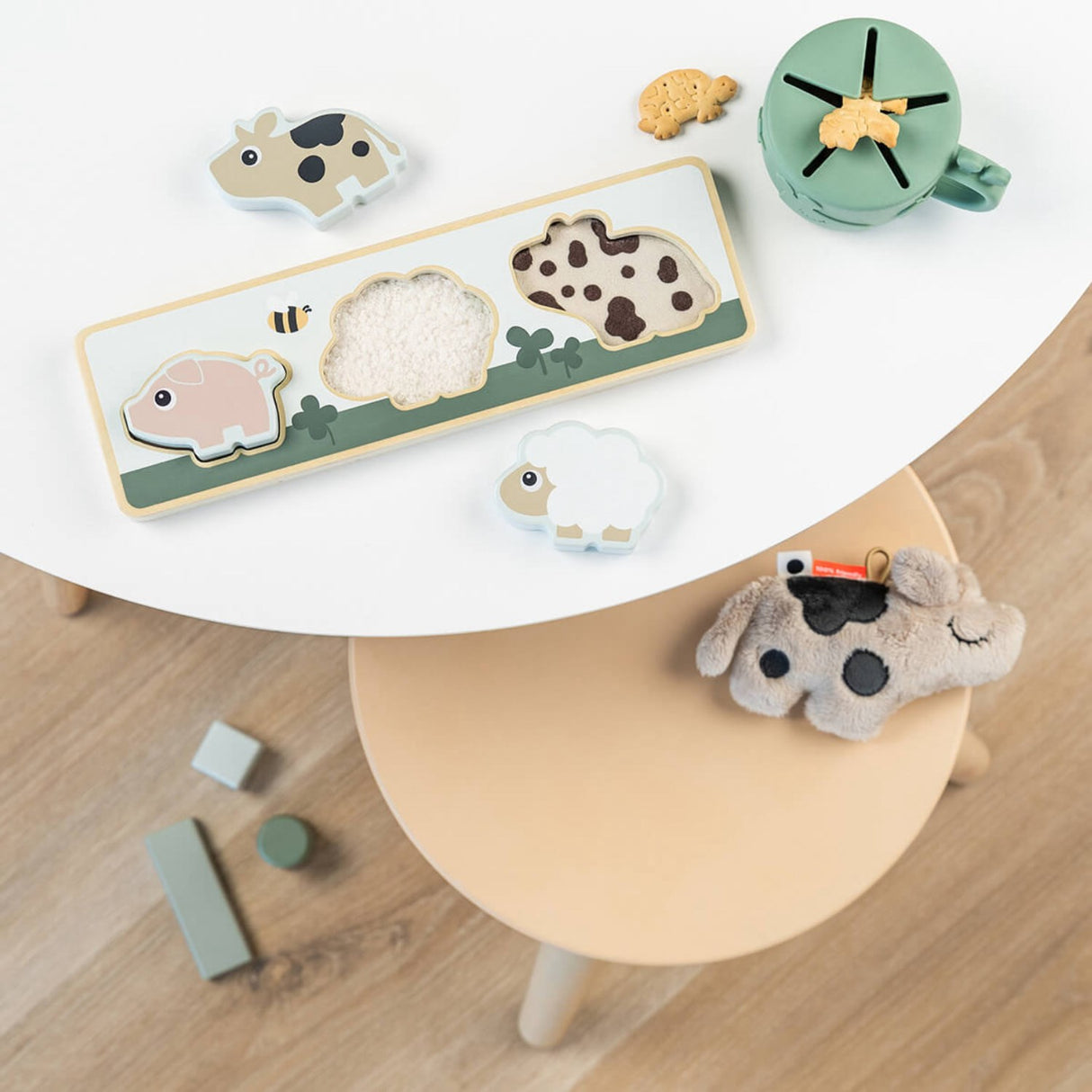 DonebyDeer Färgblandning Sensoriskt pussel Liten gård Färg Mix