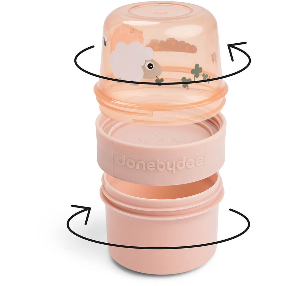 DonebyDeer Powder To go 2-vägs snackhink S Tiny farm