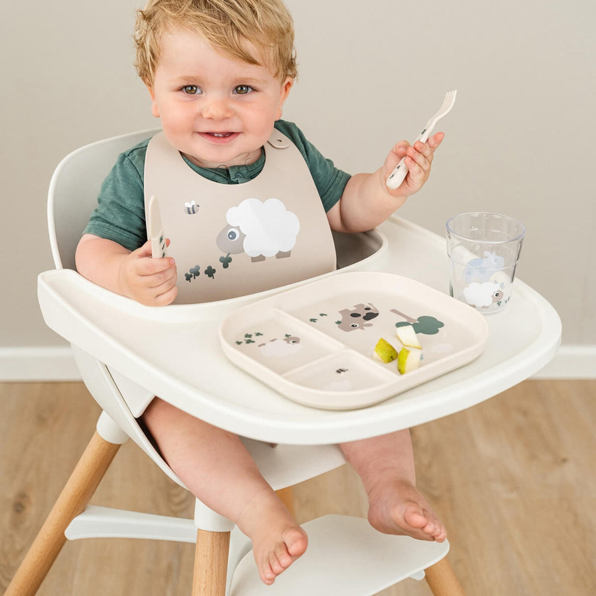 DonebyHjort Sand Foodie Delad Tallrik Liten gård