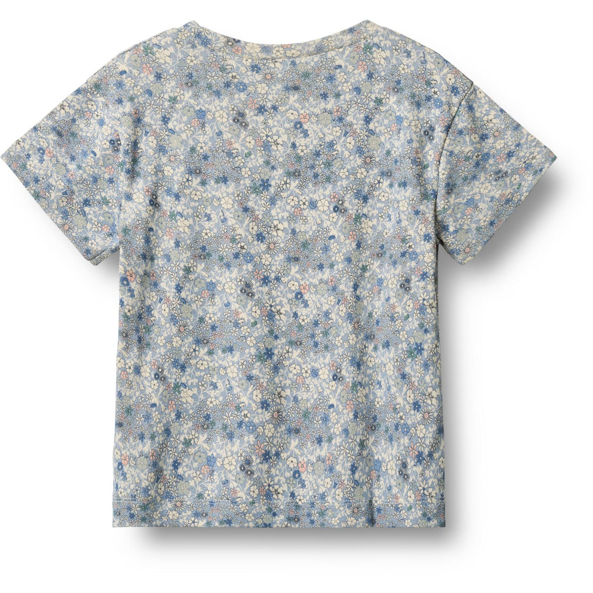 Wheat Blue Summer Flowers T-Skjorta S/S Ella