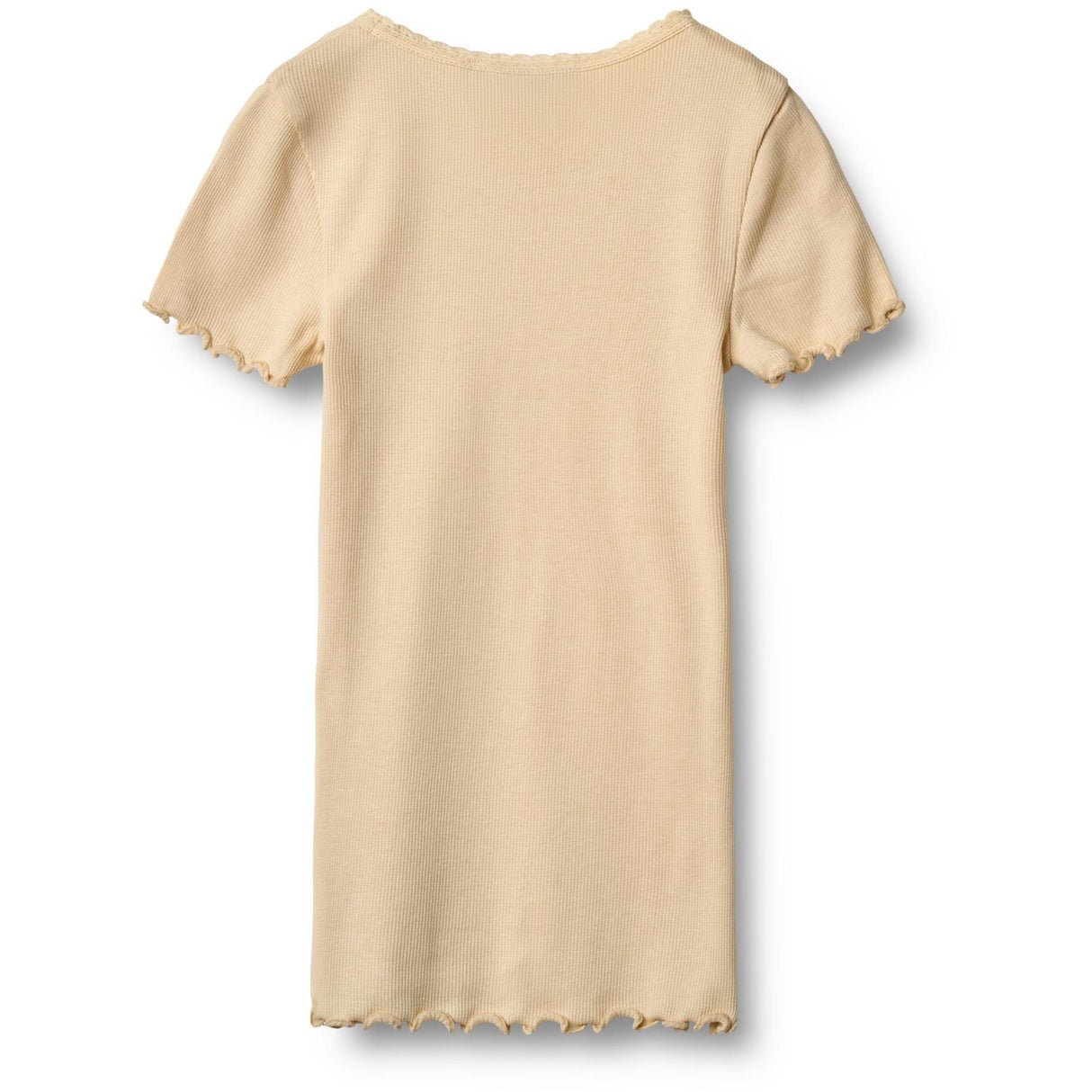 Wheat Macadamia Rib T-Skjorta S/S Katie