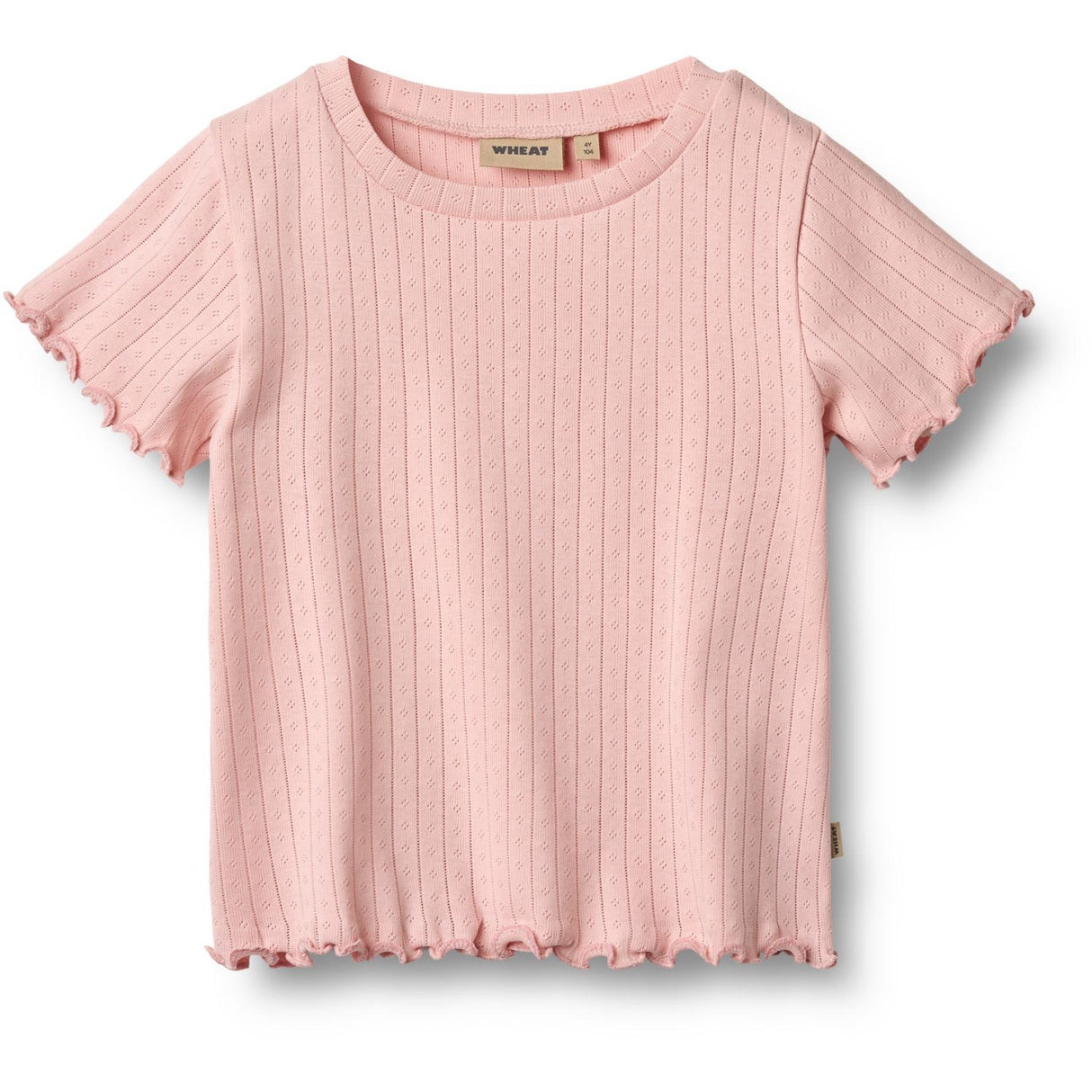 Wheat Rose Sprinkle Rib T-Skjorta S/S Irene