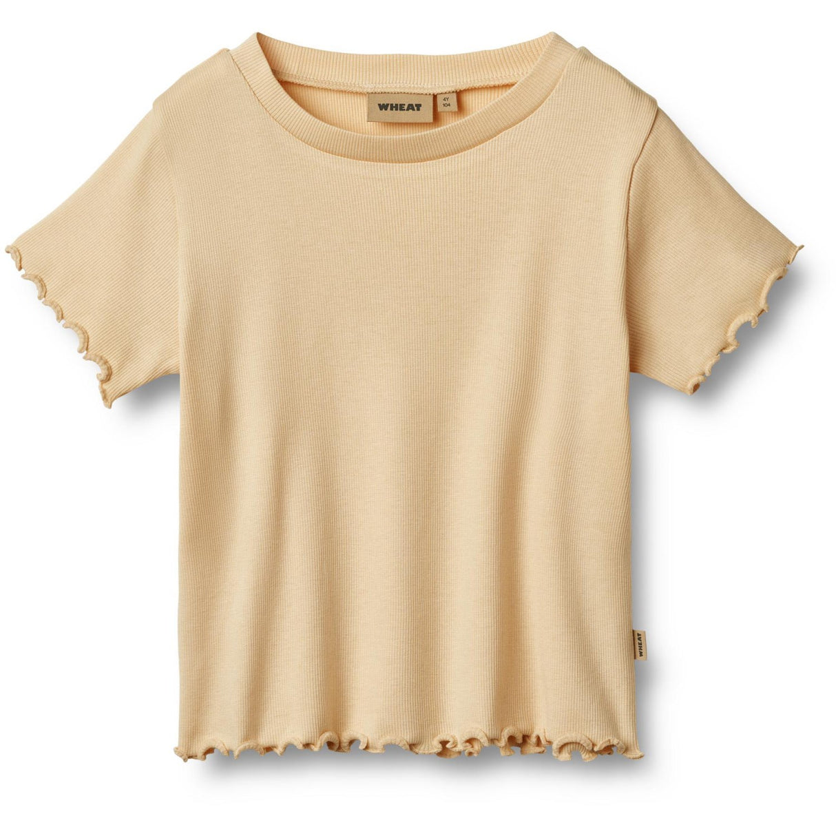 Wheat Macadamia Rib T-Skjorta S/S Irene