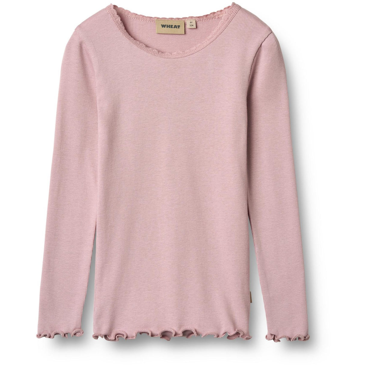 Wheat Lavender Mist Rib T-Skjorta L/S Reese