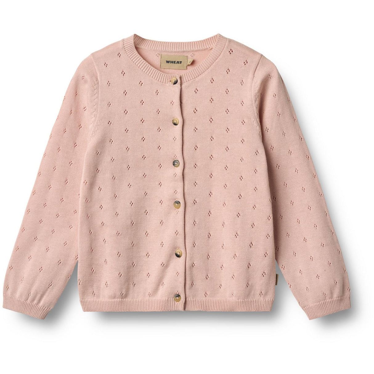 Wheat Powder Stickad Cardigan Maia