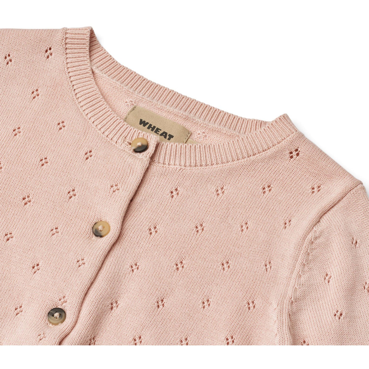 Wheat Powder Stickad Cardigan Maia