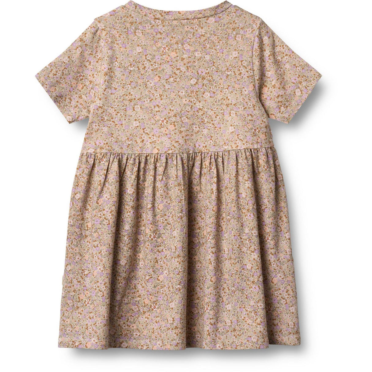 Wheat Lilac Flower Meadow Jersey Klänning S/S Anna