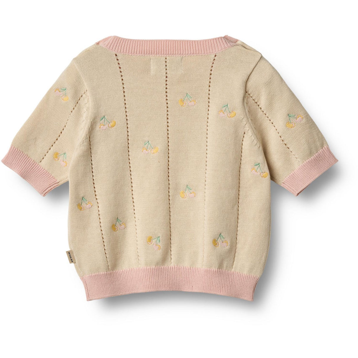 Wheat Sandshell Stickad Topp S/S Malvina