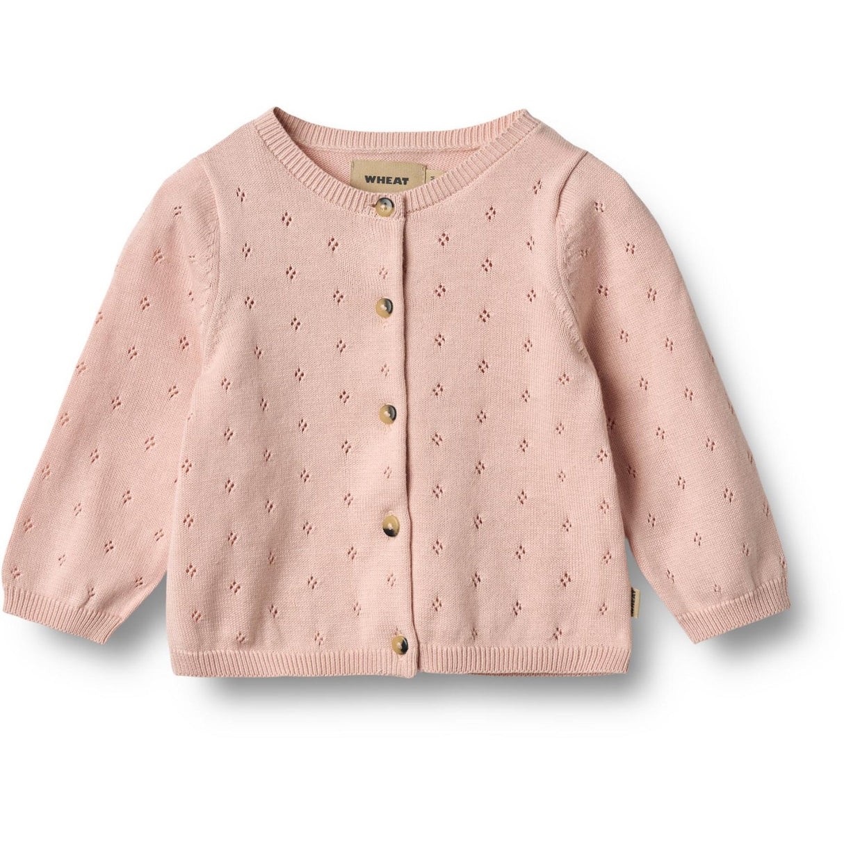 Wheat Powder Stickad Cardigan Maia