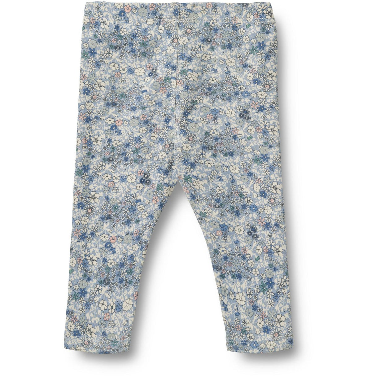 Wheat Blue Summer Flowers Jersey Leggings Jules