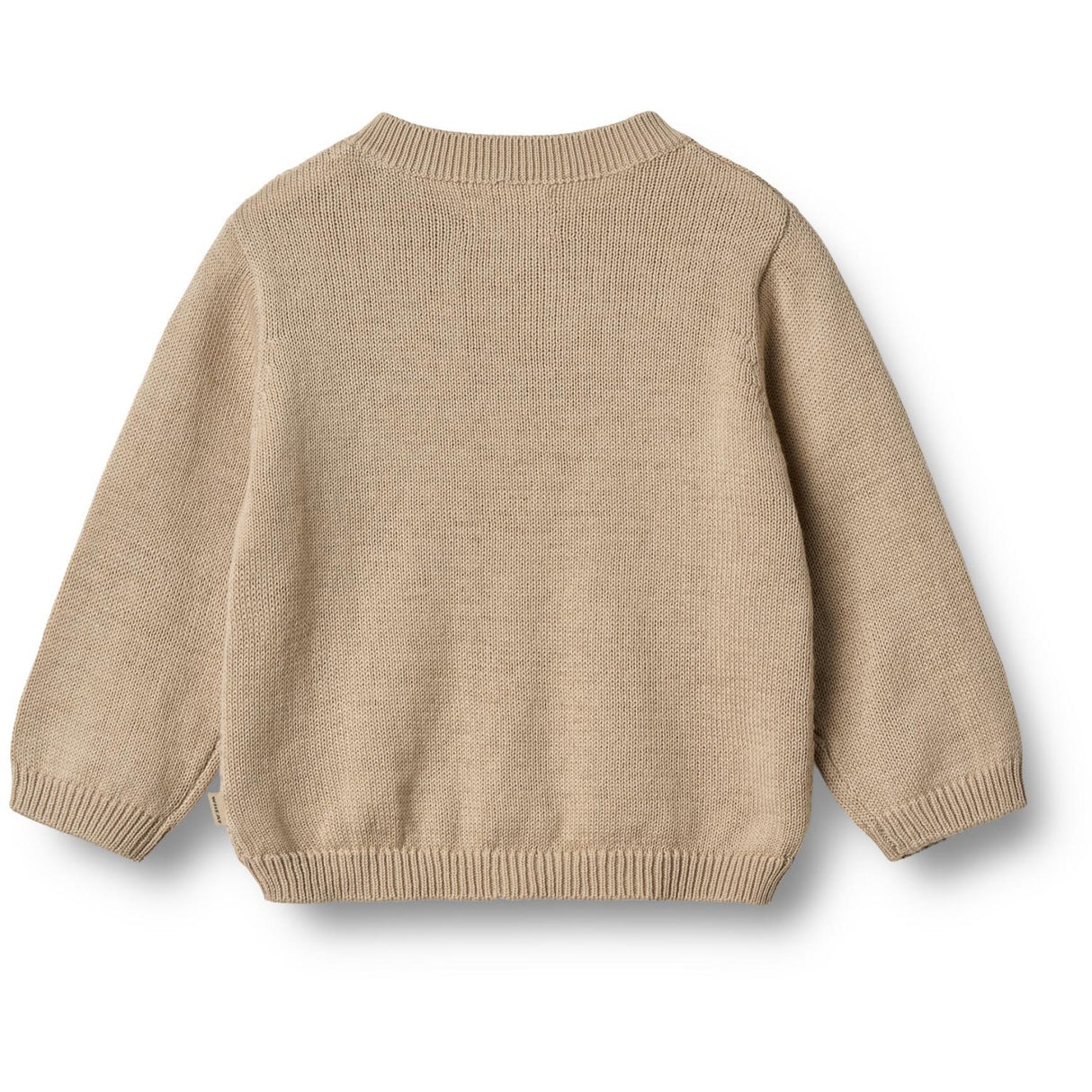Wheat Soft Sand Stickad Cardigan Bjørn