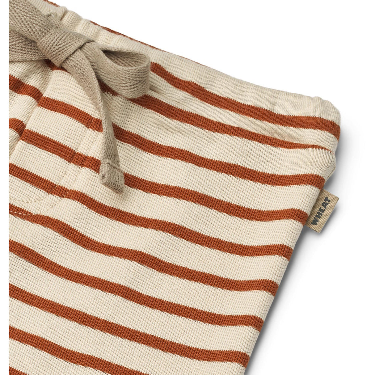 Wheat Warm Caramel Stripe Jersey Byxor Manfred