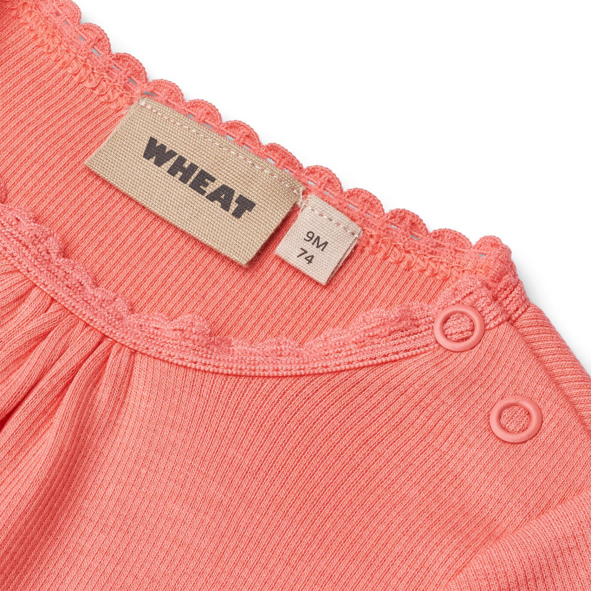Wheat Ljus Coral Rib Body L/S Lotta