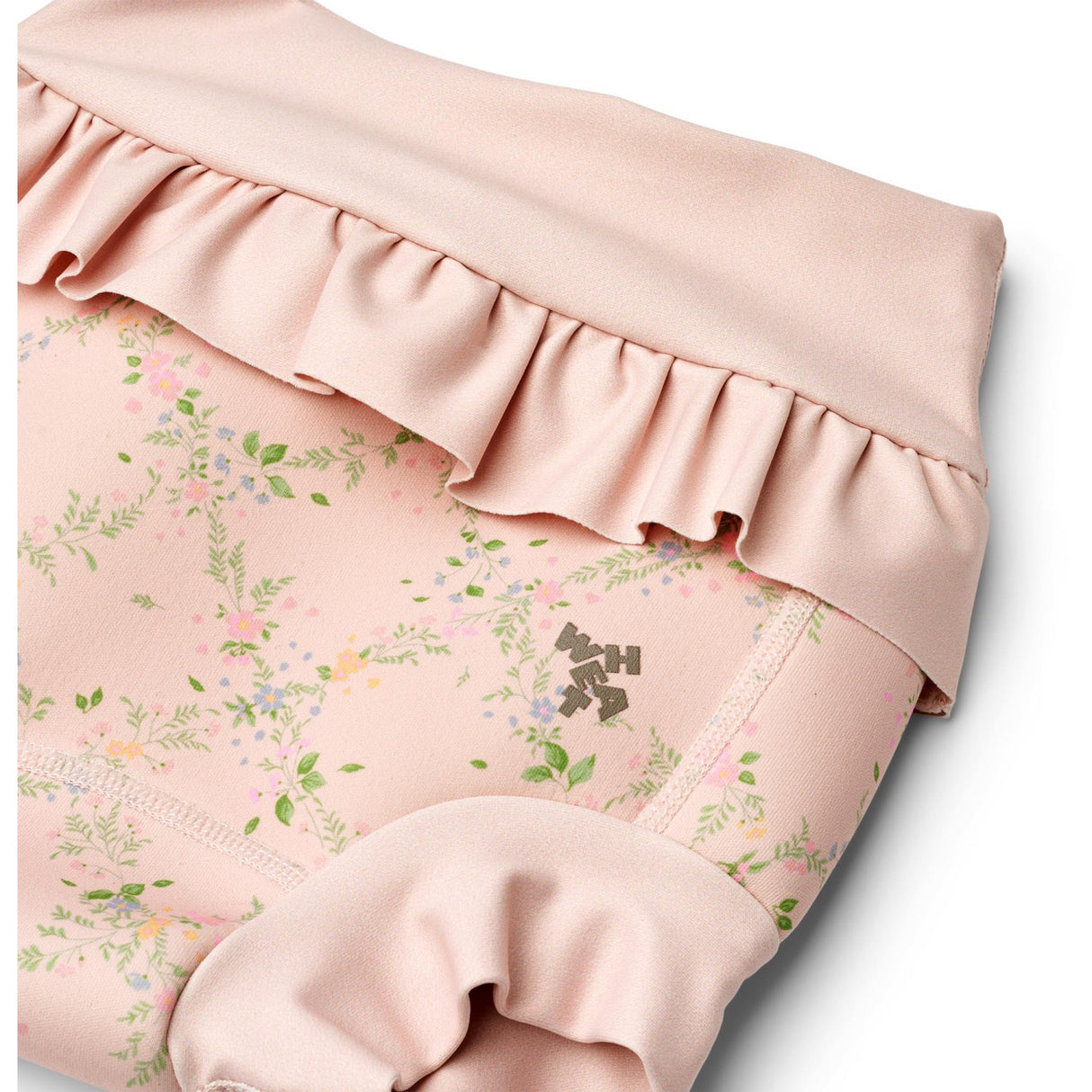 Wheat Powder Checked Flowers Neoprene Swim Byxor Rita