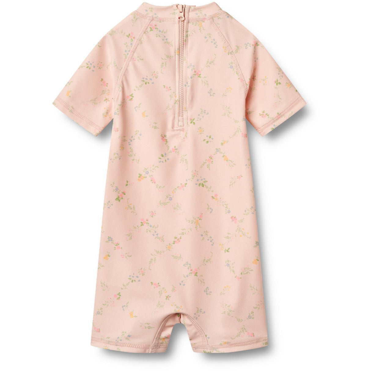 Wheat Powder Checked Flowers Baddräkt S/S Cas