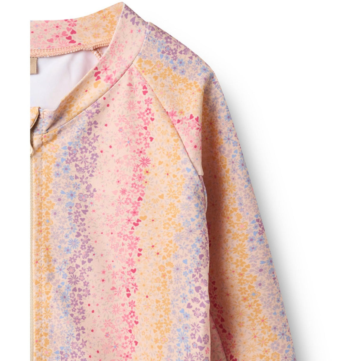 Wheat Multi Rainbow Swim T-Skjorta L/S Zip Ada