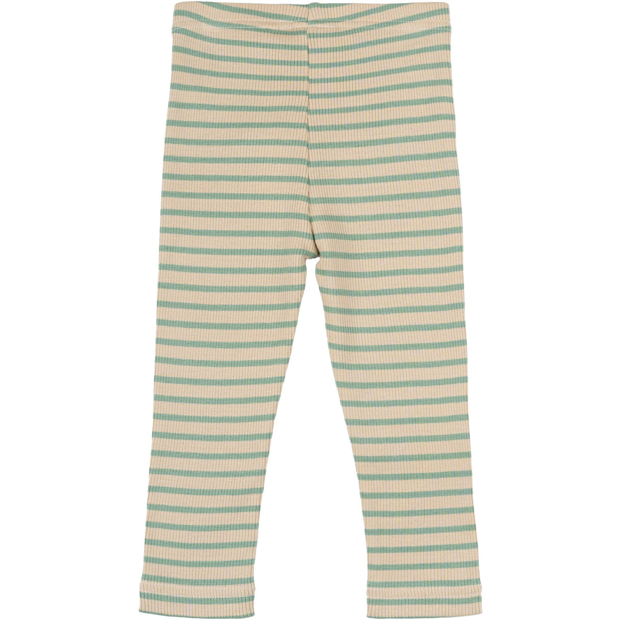 Petit Piao Granite Green/Dark Off White Leggings Modal Striped