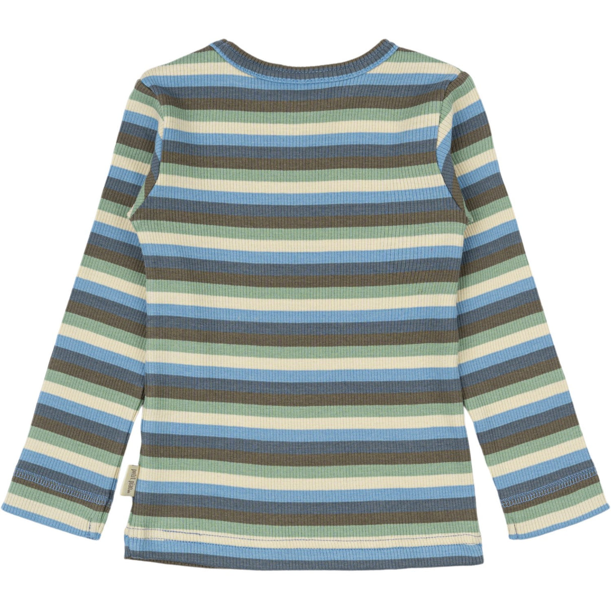 Petit Piao Allure Blue Multi Stripe Blus Modal Multi Striped