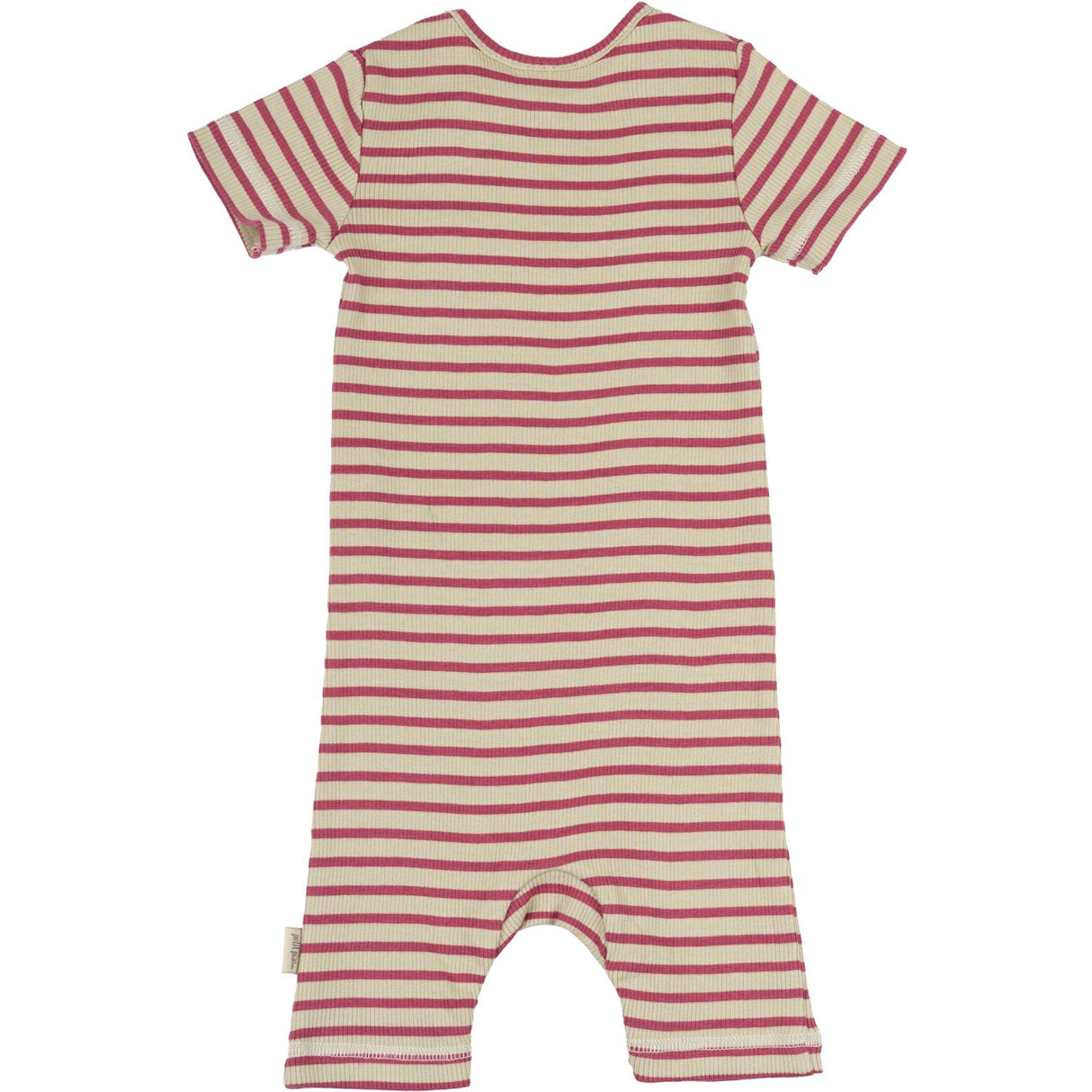 Petit Piao Light Berry/Dark Off White Sommar Kostym S/S Modal Striped
