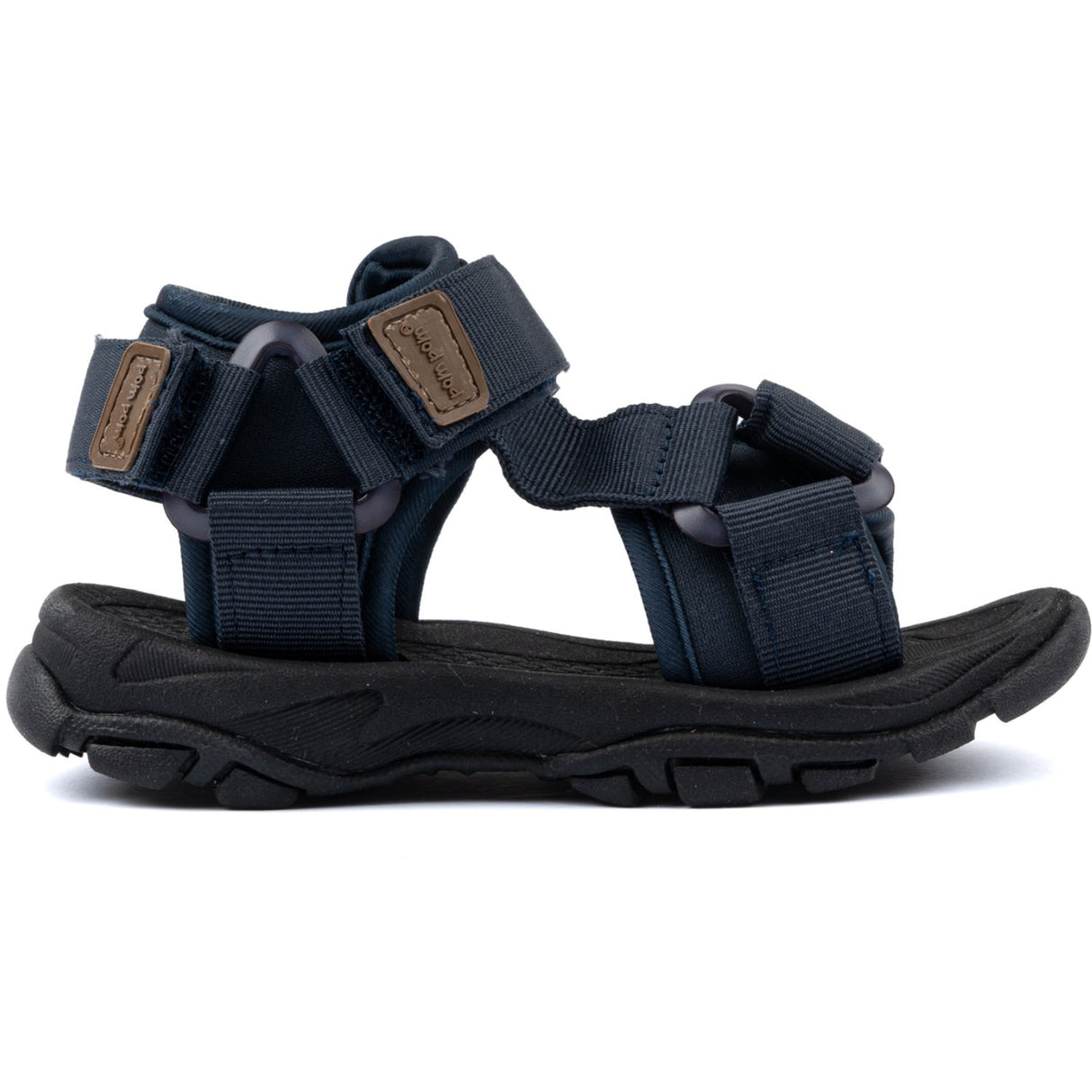 Pom Pom Navy Trecking Sandal Kardborreband