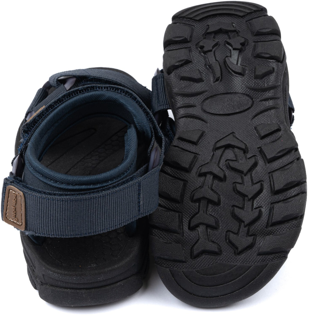 Pom Pom Navy Trecking Sandal Kardborreband