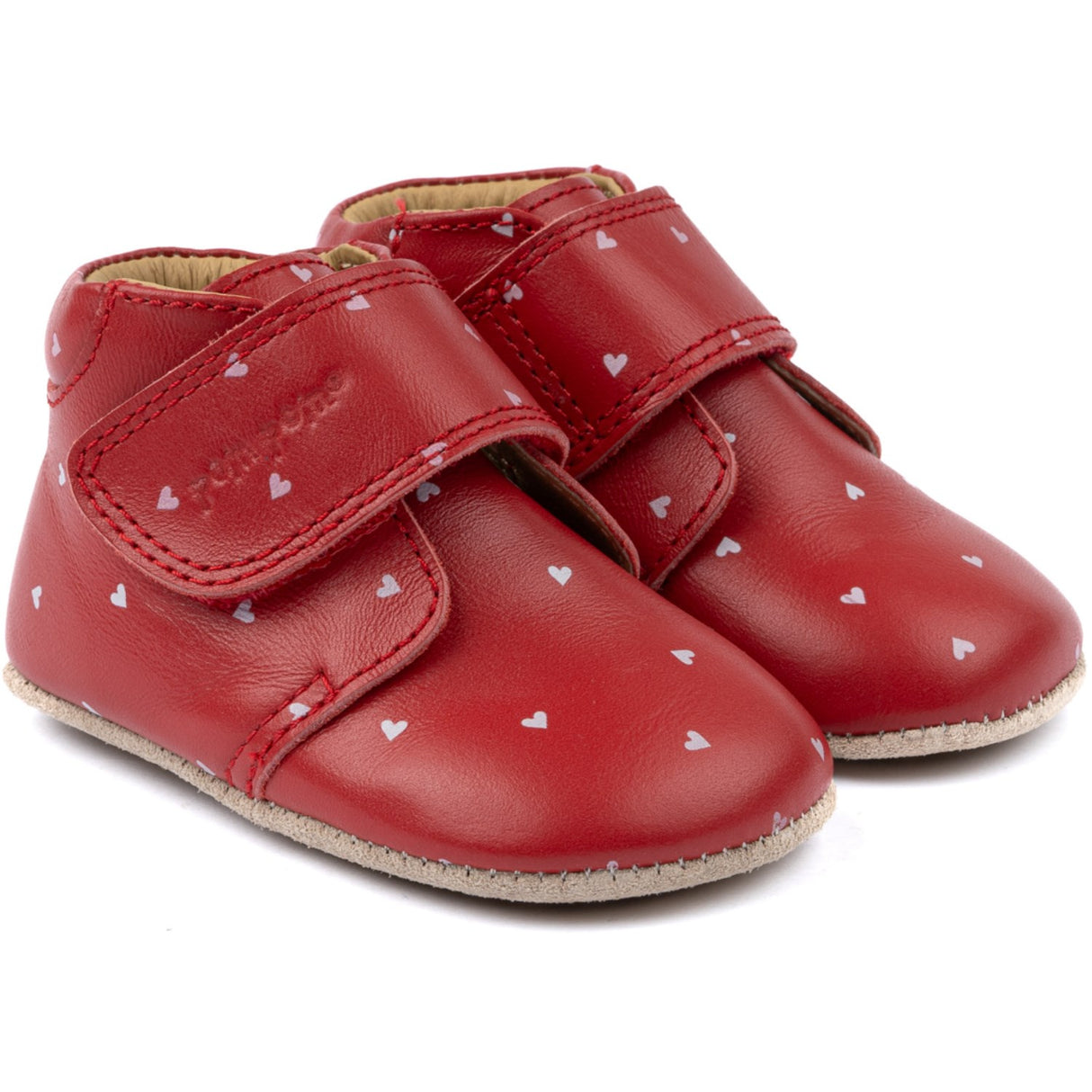 Pom Pom Heart Beginners™ Skor Kardborreband Print