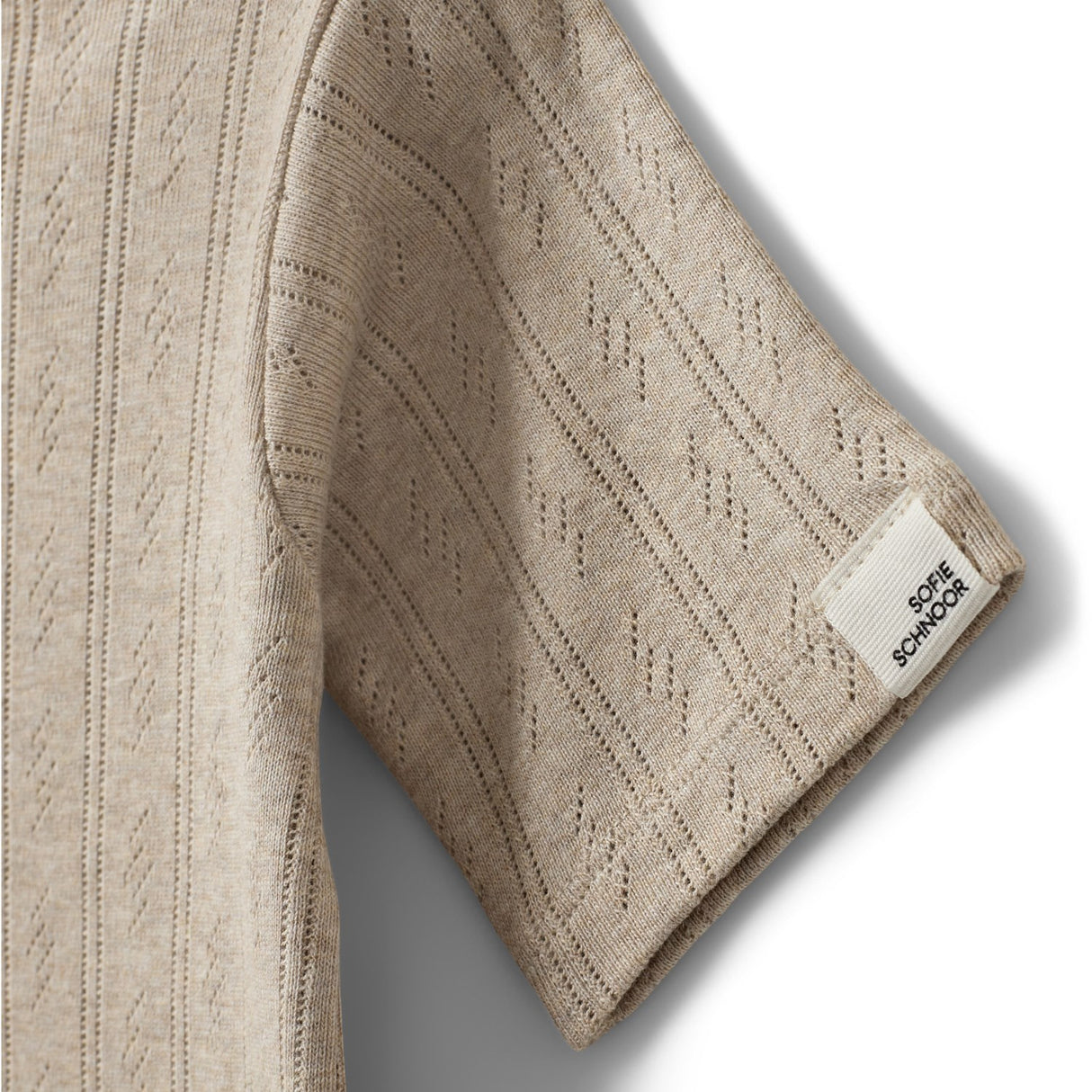 Sofie Schnoor Beige Pipersk T-Skjorta