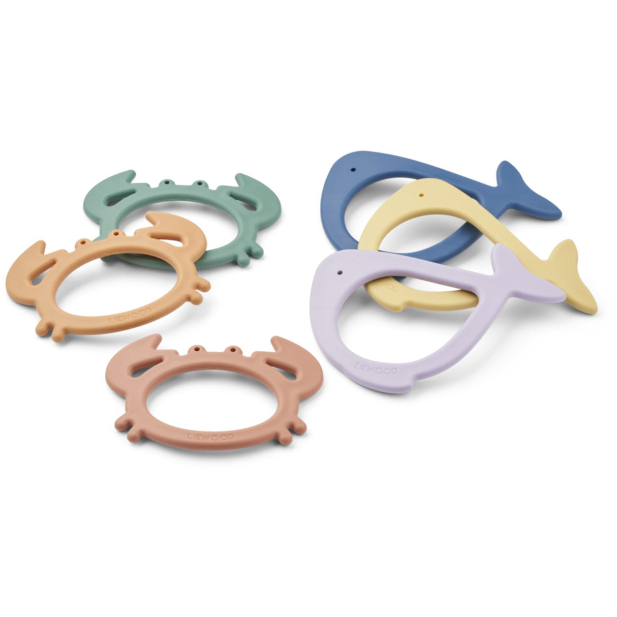 LIEWOOD Peppermint Multi Mix Calisto Sea Creature Diving Leksak 6-Pack