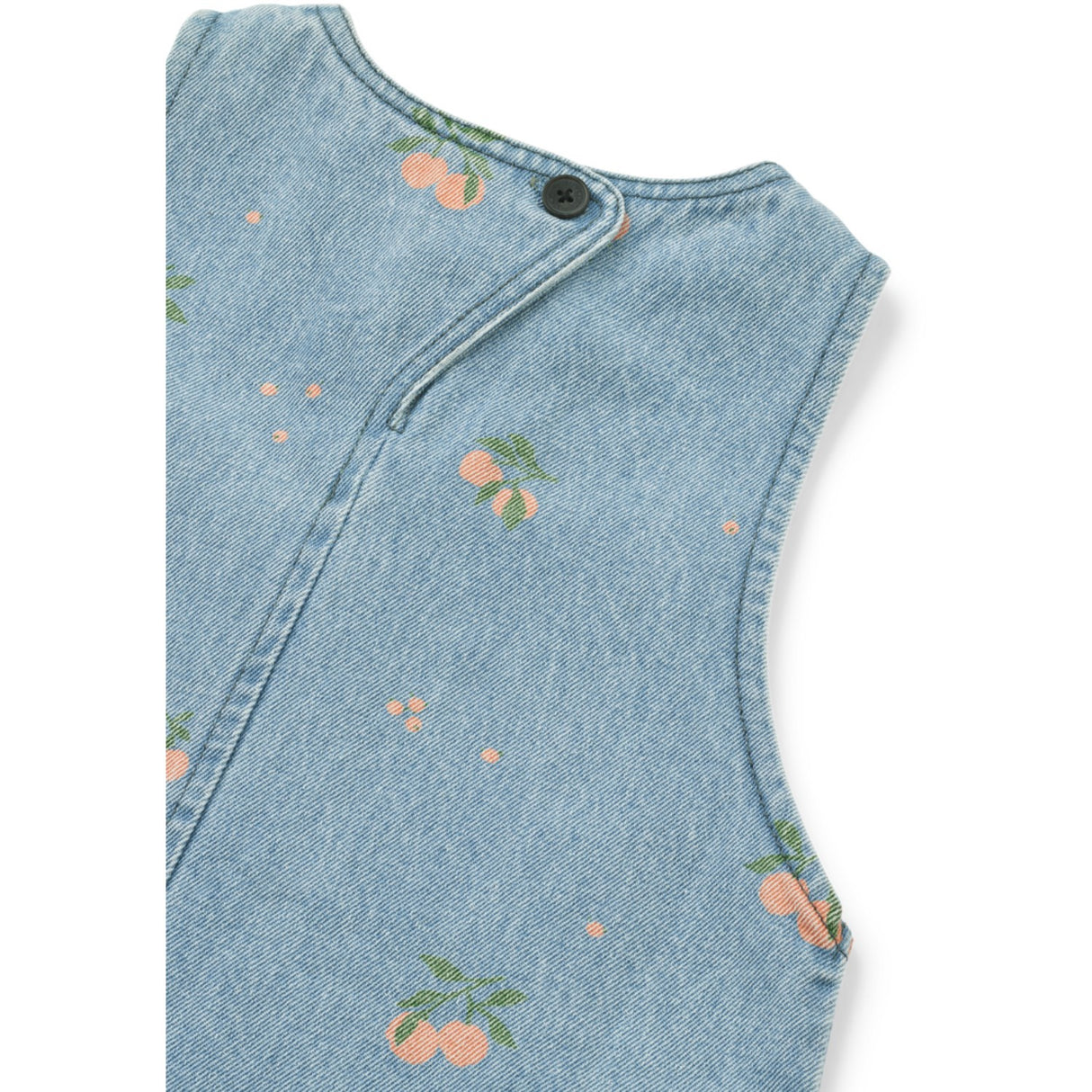 LIEWOOD Peach / Ljus Blue Denim Angelica Printed Denim Klänning