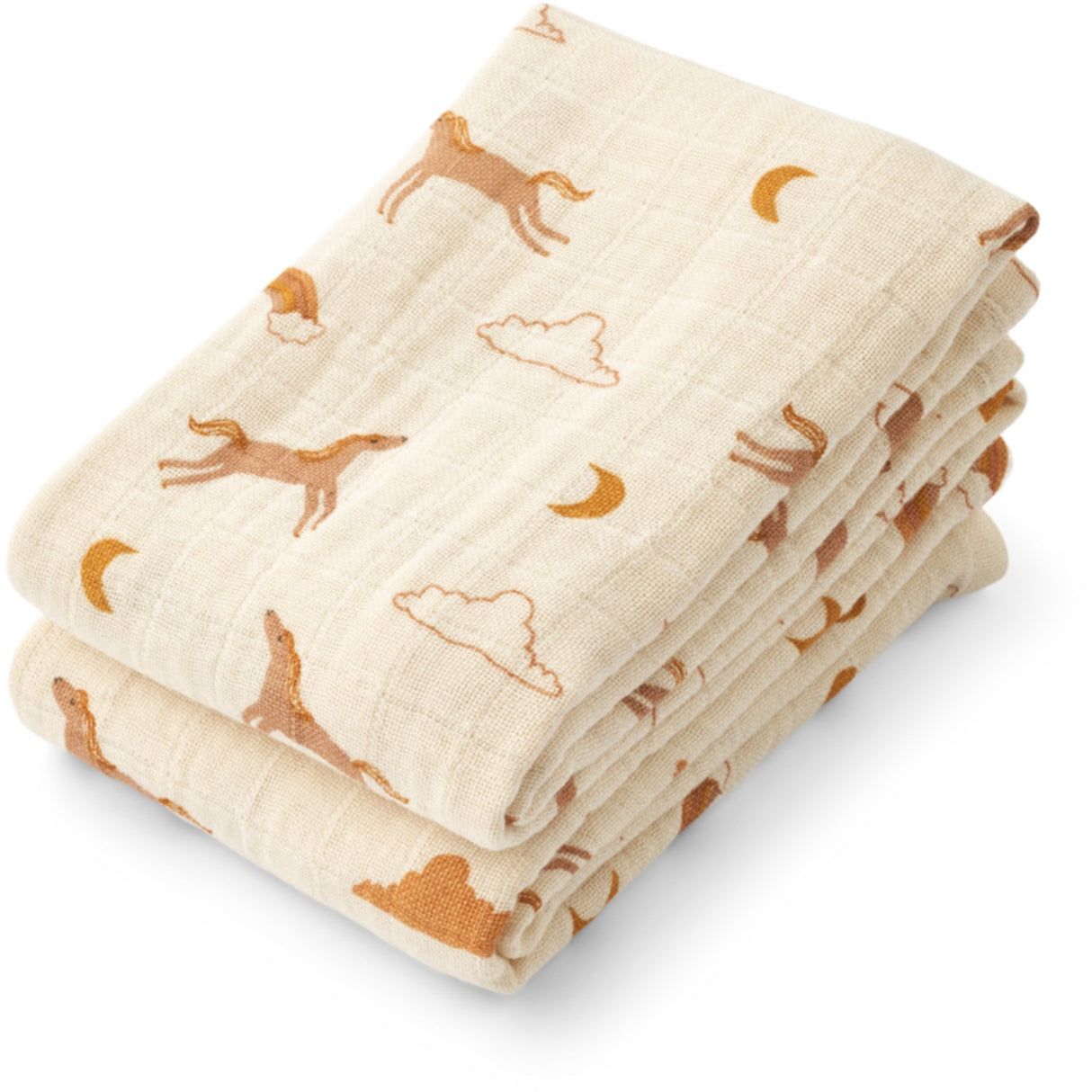 LIEWOOD Dream / Ecru Lewis Tygblöjor 2-Pack