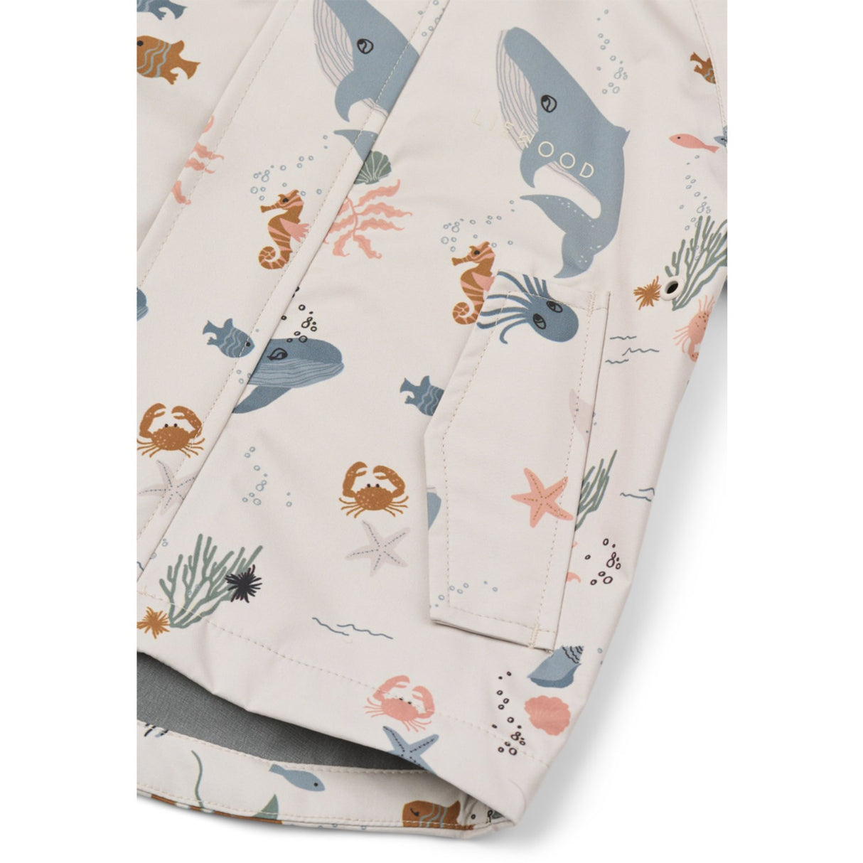LIEWOOD Sea Creature / Sandy Manu Regnkläder Set