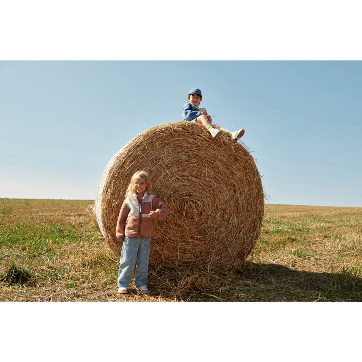 LIEWOOD Peach / Ljus Blue Denim Cesar Printed Denim Byxor