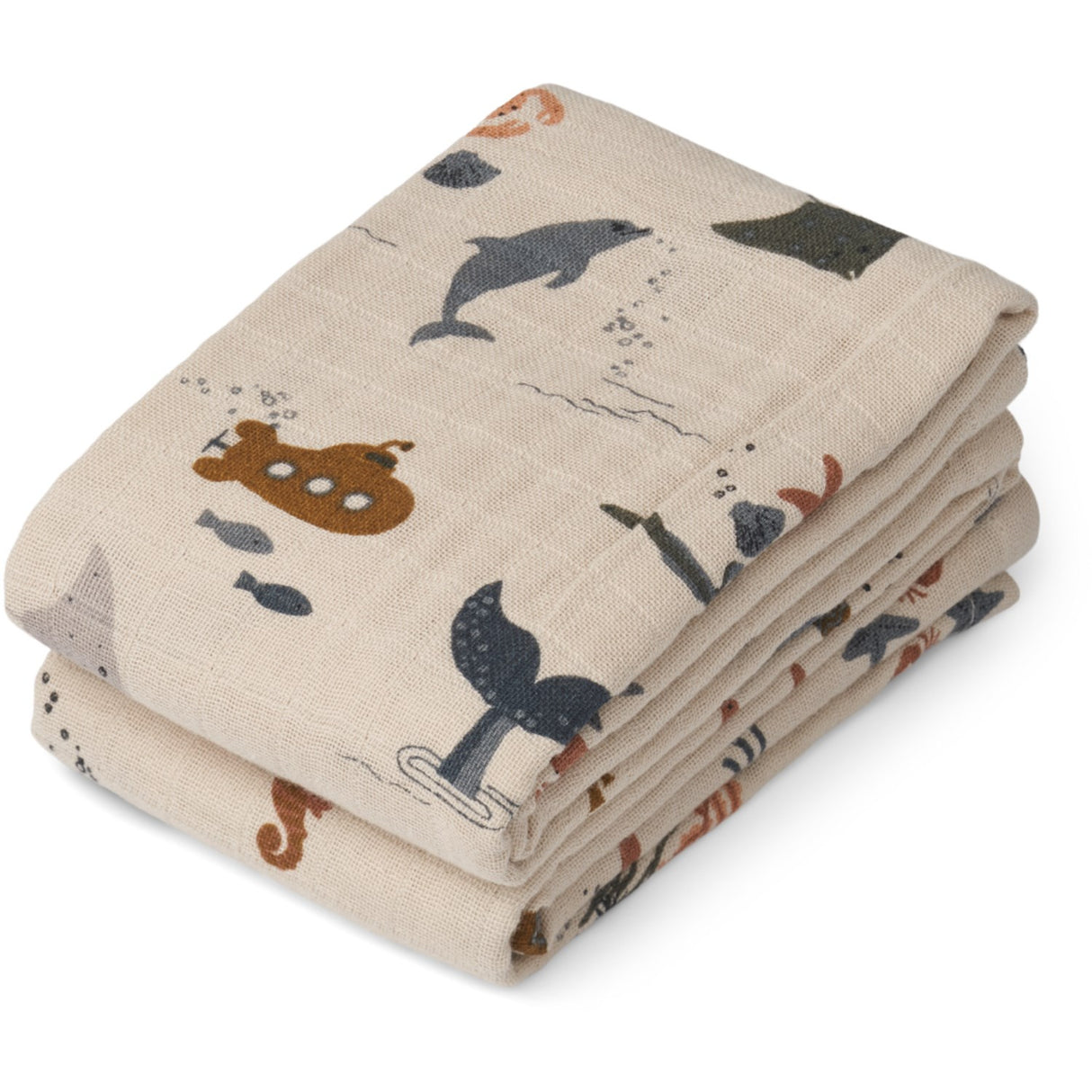 LIEWOOD Sea Creature / Sandy Lewis Tygblöjor 2-Pack