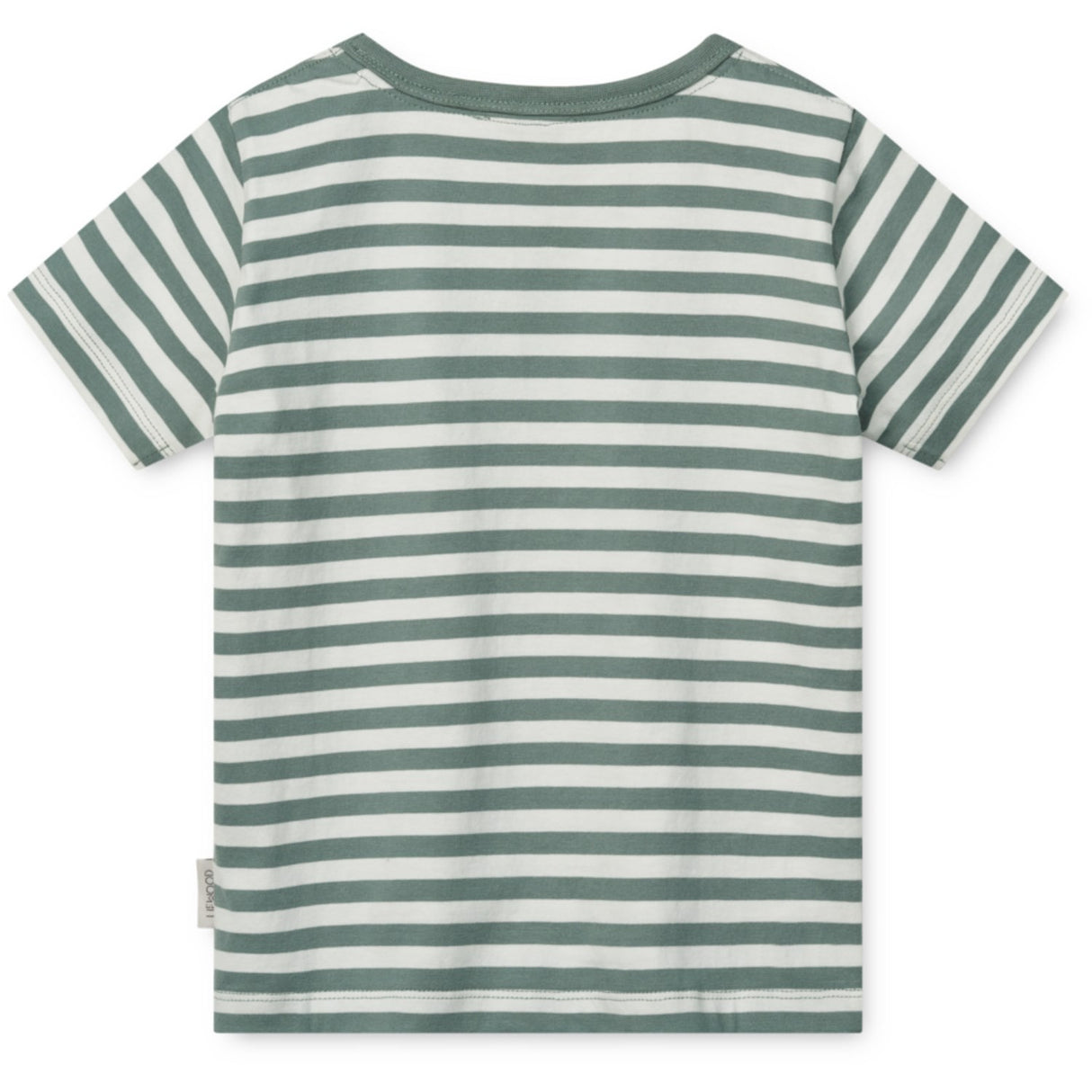 LIEWOOD Circus / Stripe Peppermint / Creme De La Creme Apia Placement Shortsleeve T-Skjorta